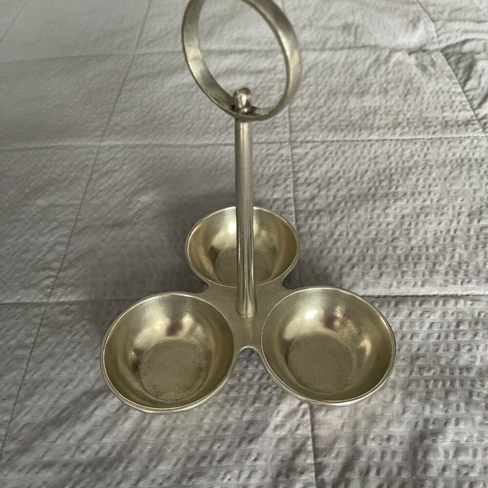 Arte Italica pewter condiment caddy - Picture 4 of 5